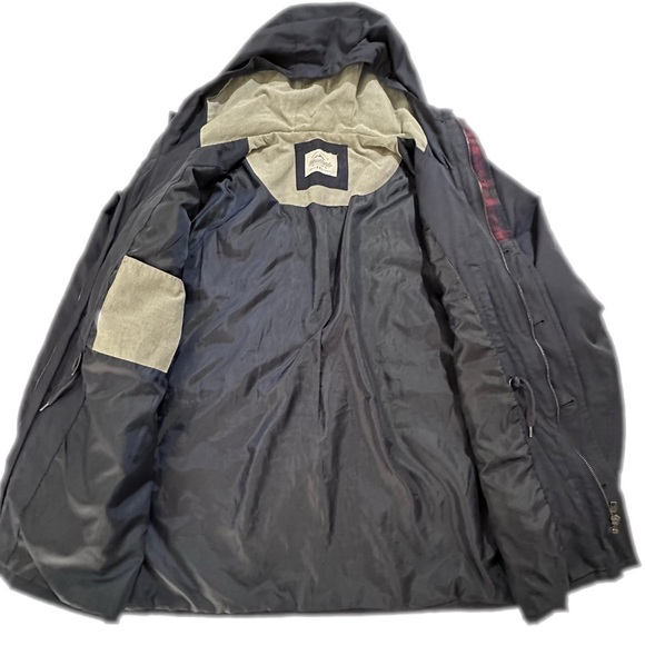 VTG RARE Authentic MFG Co Forestland Hooded Navy Blue Jacket Coat Sz. XL - Picture 9 of 9